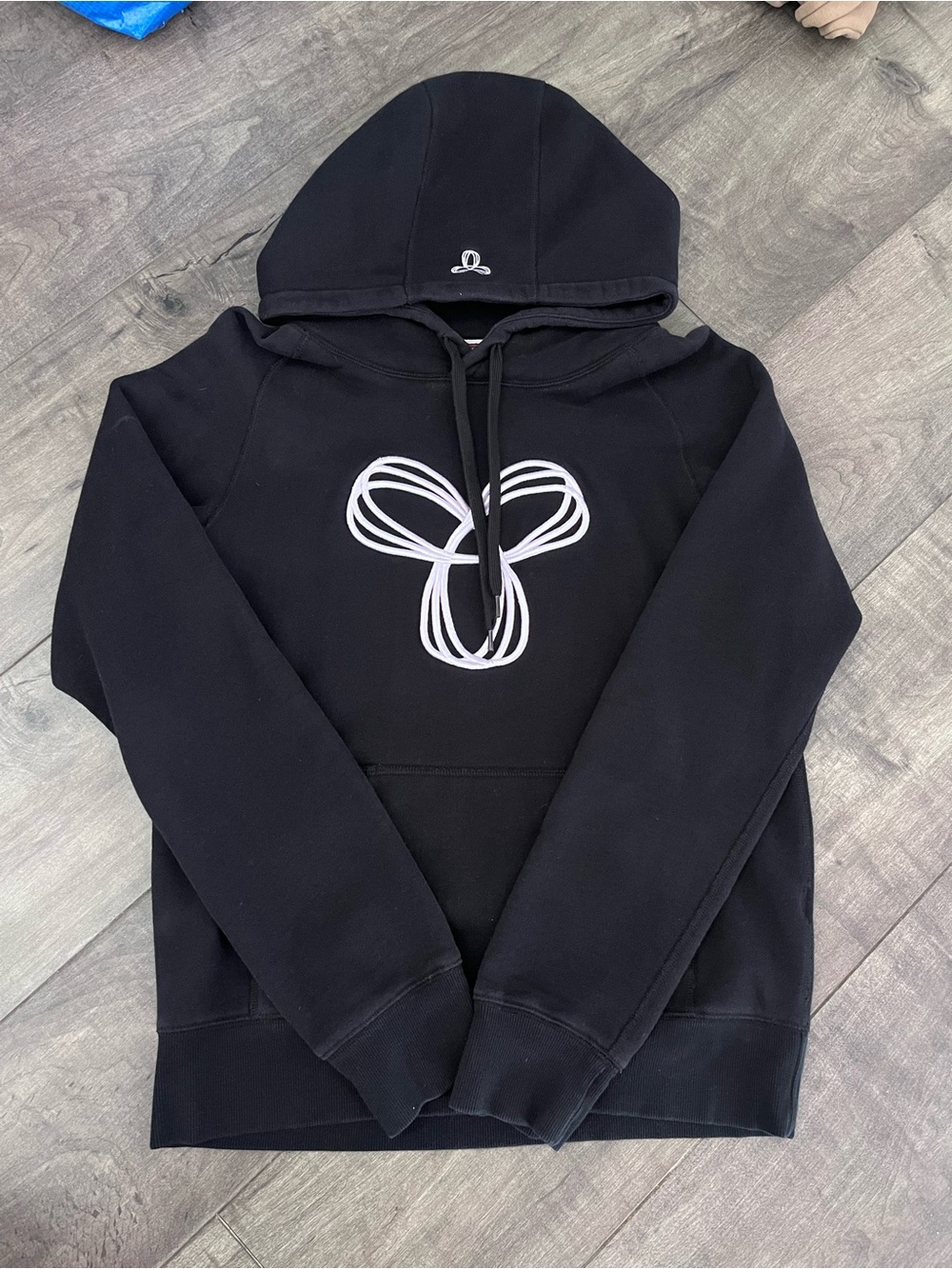 TNA Black logo  Hoodie fleece pullover with hood medium